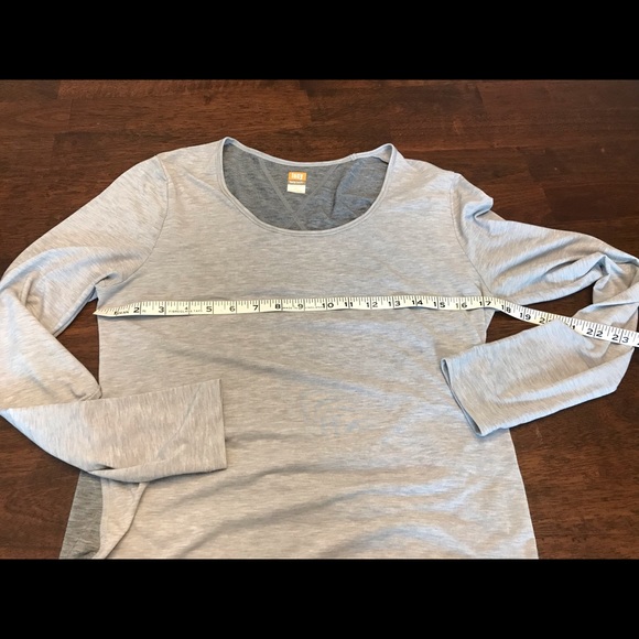 Lucy Lucytech long sleeve crew neck top cool gray - Picture 5 of 7